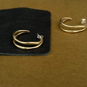 Organic Double Hoops